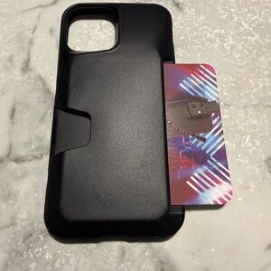 Smartish Black Phone Case with Card Slot IPhone 12 /12 Pro